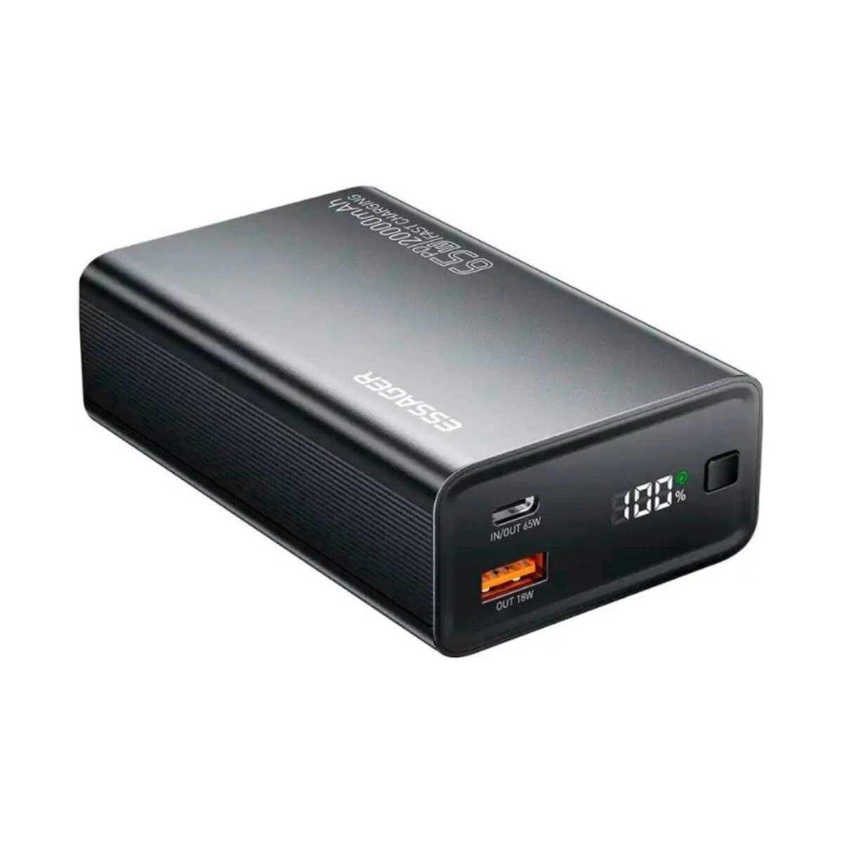 Powerbank павербанк УМБ ESSAGER EDY65-LD01-Z 20000mAh 65W 5V 3А Li-pol Black (EDY65-LD01-Z)