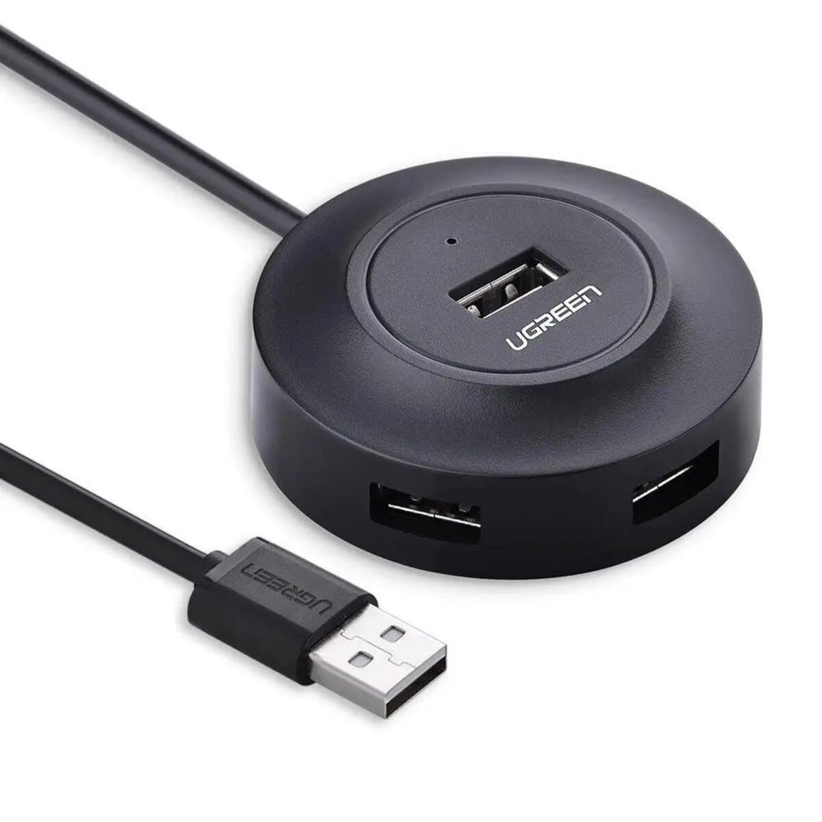 USB-Хаб UGREEN USB 2.0 Hub 4xUSB Ports 1m Black (UGR-20277)