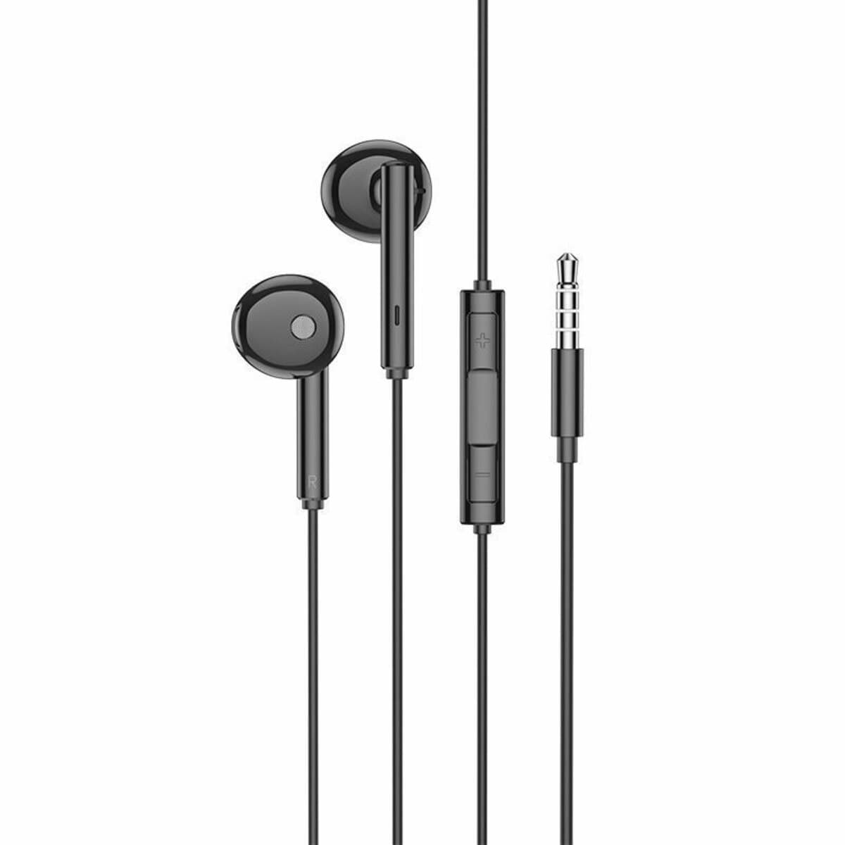 Дротові навушники BOROFONE BM82 Art music digital earphones with mic 1.2м 3.5мм Black (BM82B)