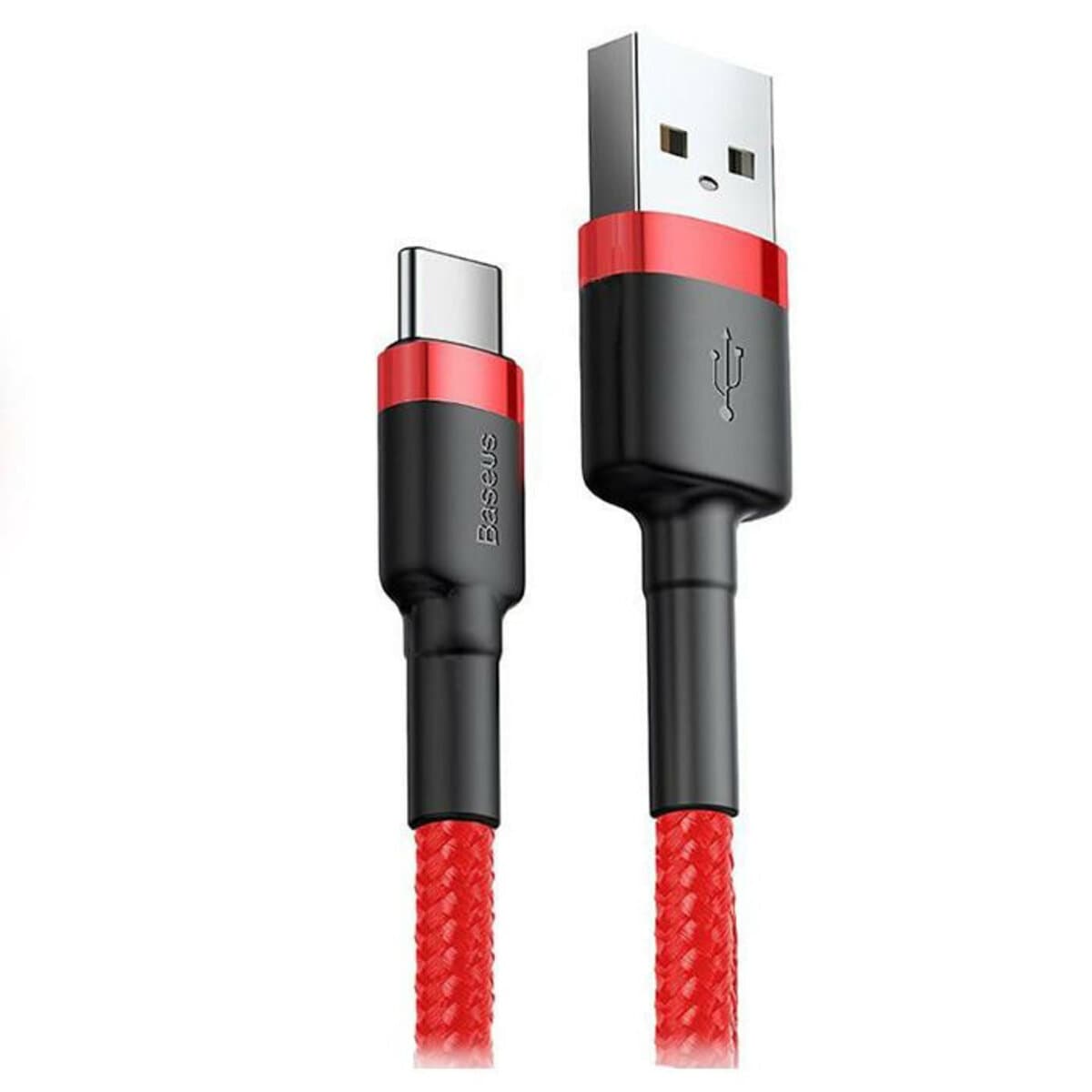 Кабель Baseus Cafule Cable USB to Type-C 3A 0.5m Red-Black (CATKLF-A09)