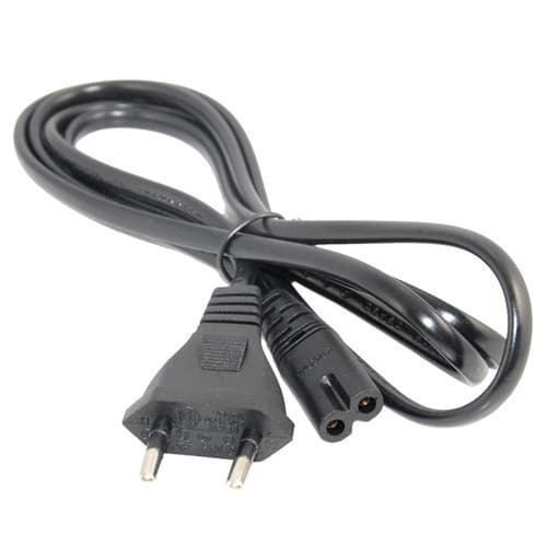 Мережевий кабель живлення IEC C7 to 2pin для принтера AV-техніки зарядок 1.5м Black (285538)