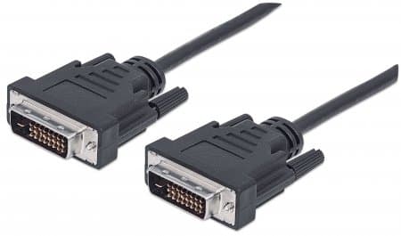 Кабель Manhattan DVI-D 24M to DVI-D 24M 1.8м Black (328838)