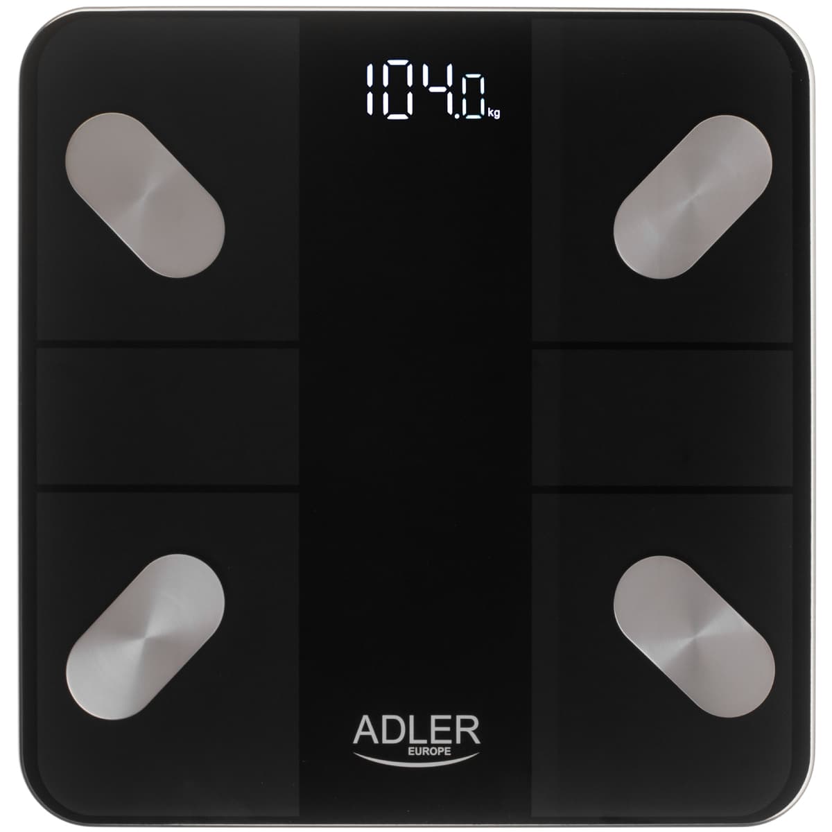 Напольные электронные весы Adler AD 8186 Smart до 180кг 3хААА автовыключение Black (AD8186B)