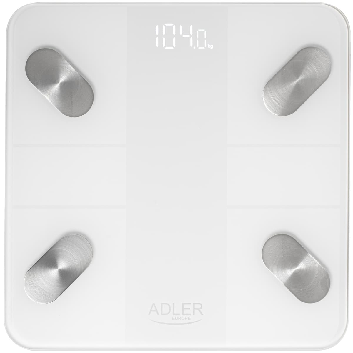 Напольные электронные весы Adler AD 8186 Smart до 180кг 3хААА автовыключение White (AD8186W)