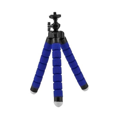 Гибкий мини штатив трипод для цифровых камер 1/4 Blue (286757)