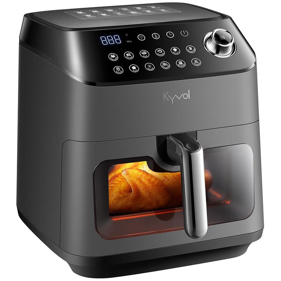 Мультипіч Kyvol AF600 1350W чаша керамічна 5.7л 12 програм сенсорне управління таймер Black (Kyvol AF600)