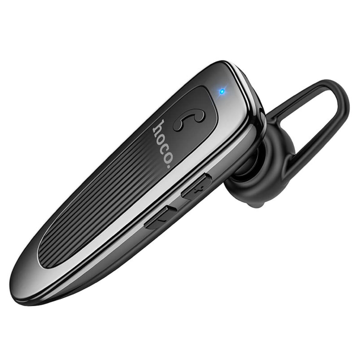Bluetooth гарнітура HOCO E60 Brightness business BT5.0 headset 150mAh Black
