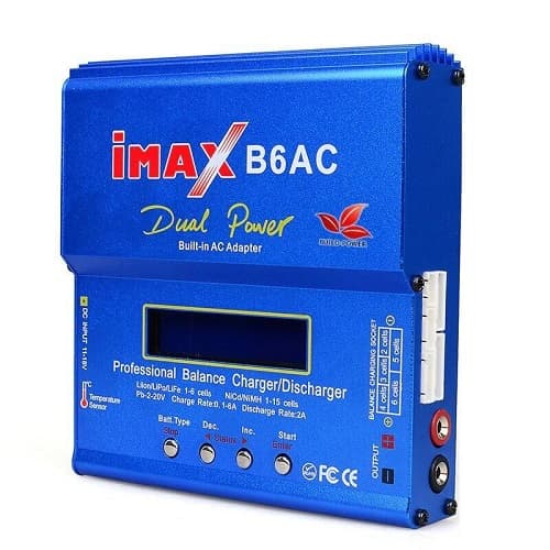 Розумний зарядний пристрій для акумуляторів балансир iMAX B6AC 80W Blue (510632)