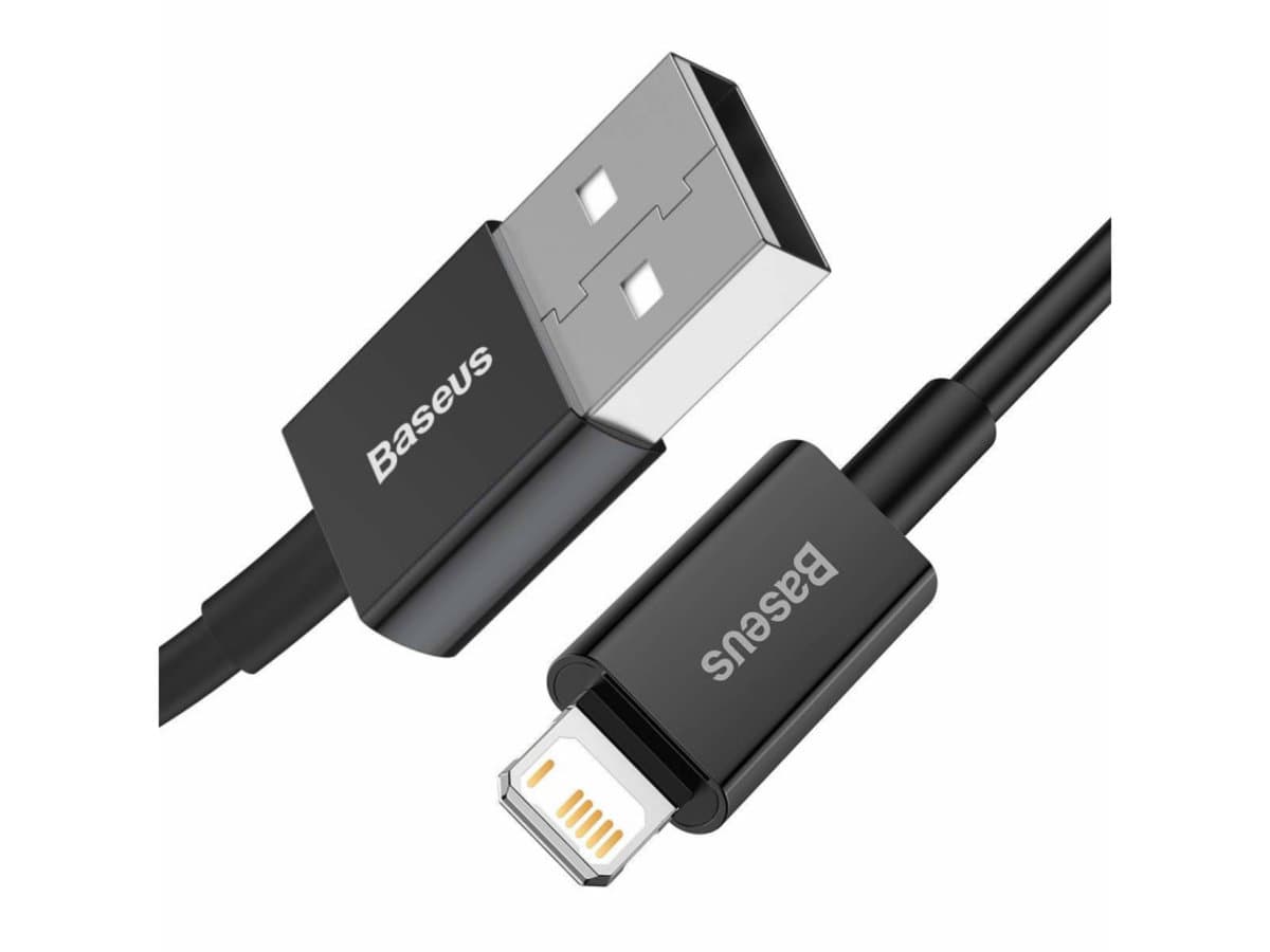 Кабель Baseus Superior Series USB to Lightning 2.4A 1м чорний (CALYS-A01)