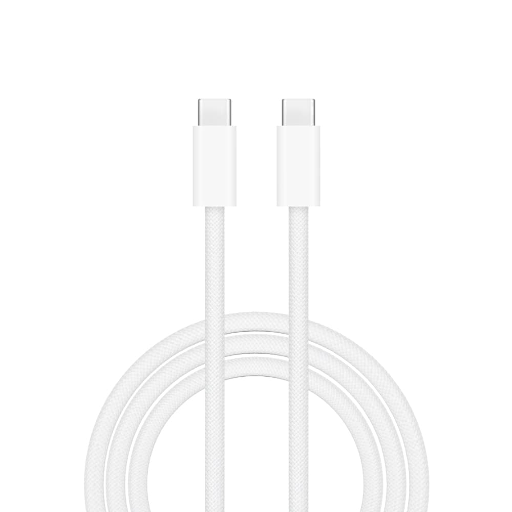 Кабель WIWU Wi-C032 Type-C to Type-C Classic 60W Braided Charging 1.5m White