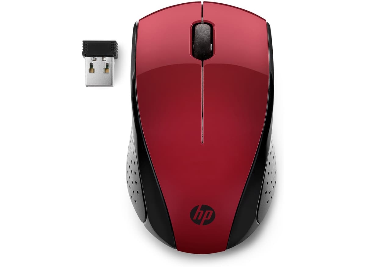 Безпровідна мишка HP 220 1600 dpi Black-Red (7KX10AA)