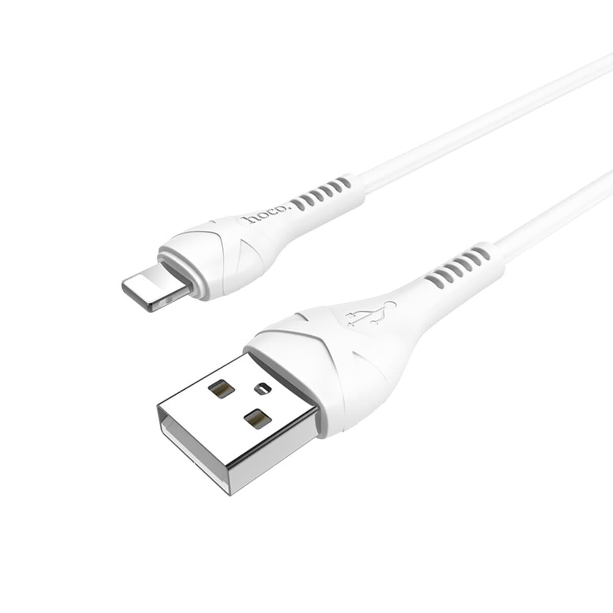 Кабель HOCO X37 USB to Lightninh 2.4A 1m PVC connectors White