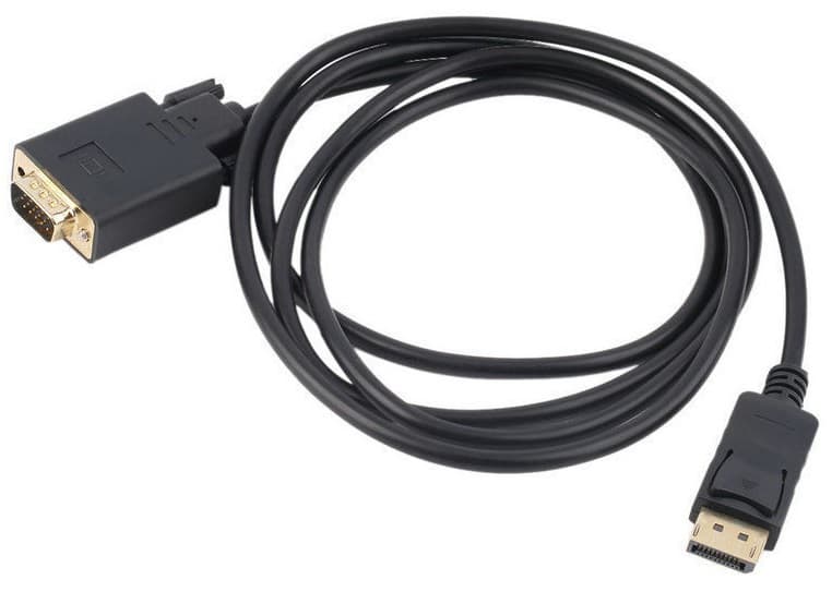 Кабель для передачі відеосигналу S0199 DisplayPort M-VGA M 1.8м Black