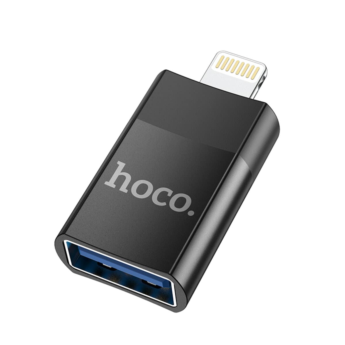 Перехідник HOCO UA17 Lightning Male to USB female USB2.0 Adapter Black