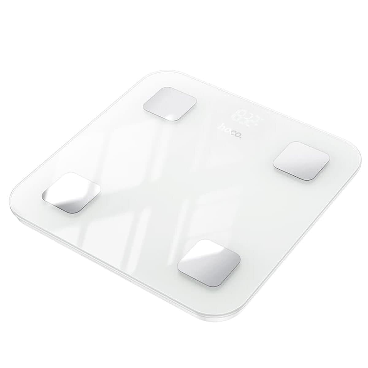 Підлогові смарт-ваги HOCO HI21 Smart body fat scale 3xAAA до 180 кг White