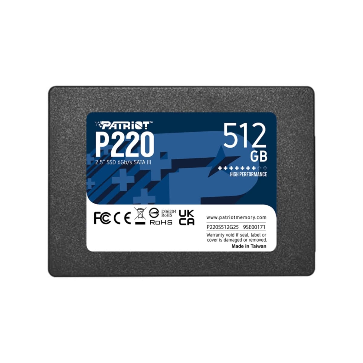 Твердотільний накопичувач SSD Patriot P220 512GB 2.5" 7mm SATAIII (P220S512G25)