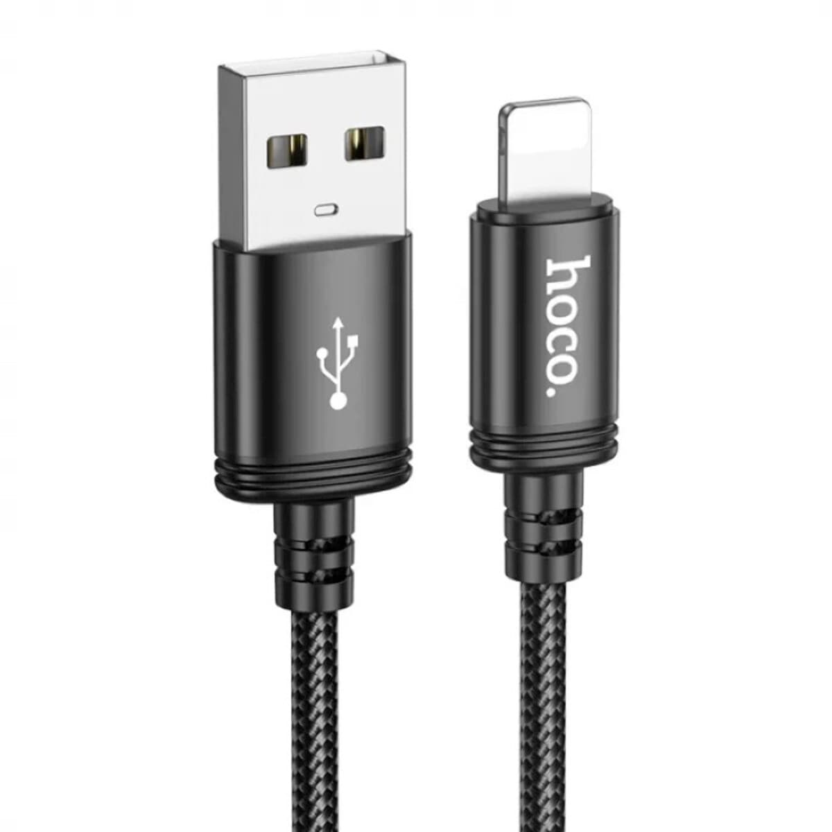 Кабель HOCO X91 Radiance USB to Lightning charging data cable 3m 2.4A Black