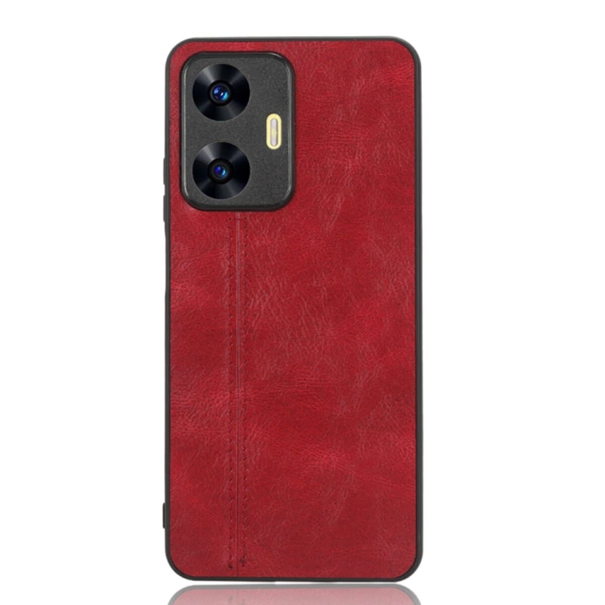 Захисний чохол-накладка Cosmiс Leather Case for Realme C55 Red (CoLeathRealC55Red)