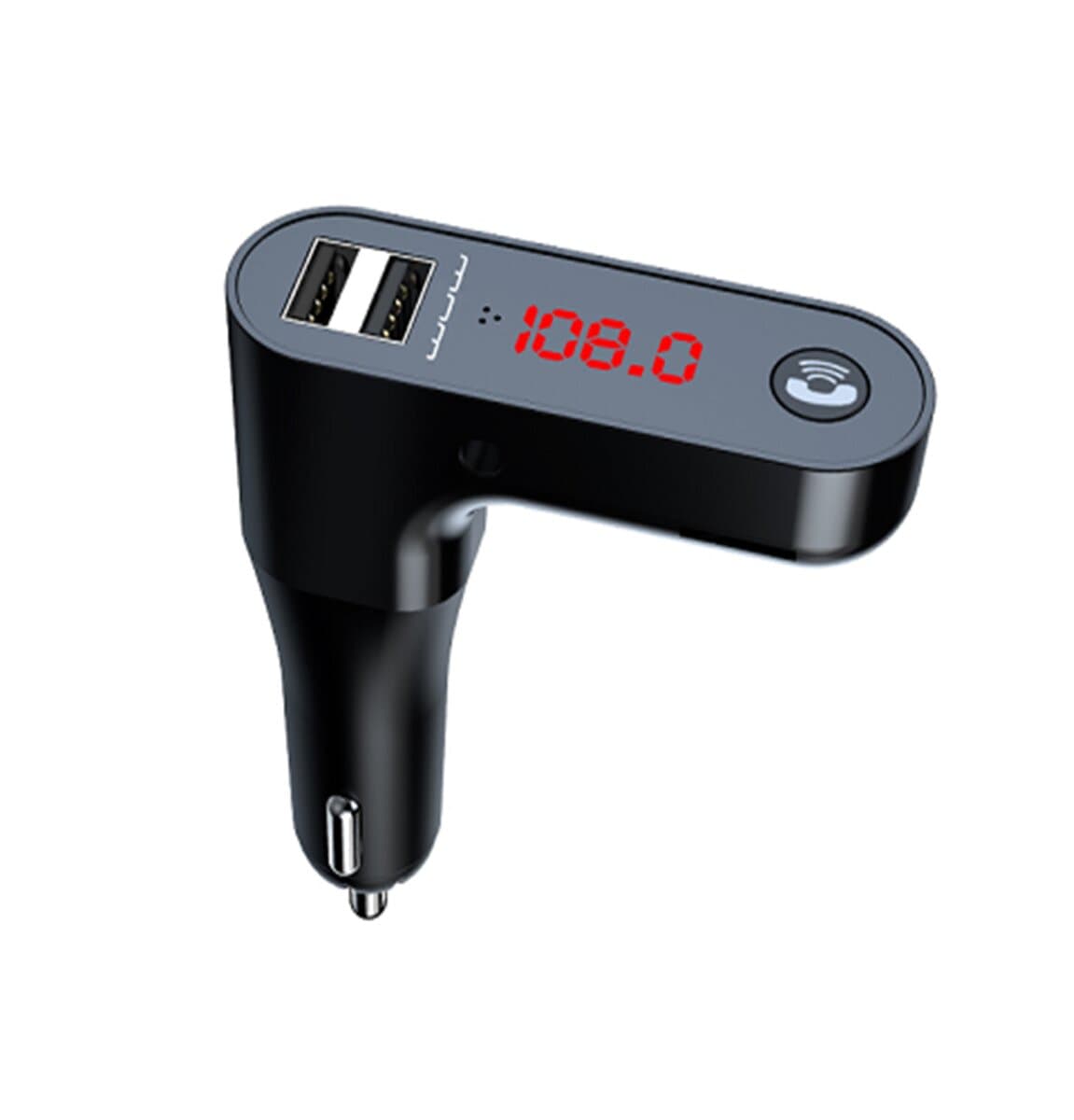 Автомобильный FM-трансмиттер ресивер WUW C152 2xUSB 2.4A Black