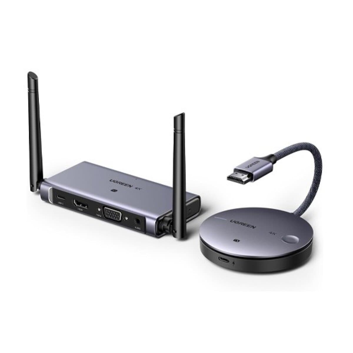 Беспроводной HDMI передатчик приемник видеосигнала UGREEN CM586 Wireless HDMI Extender до 50м Grey (UGR-90909A)