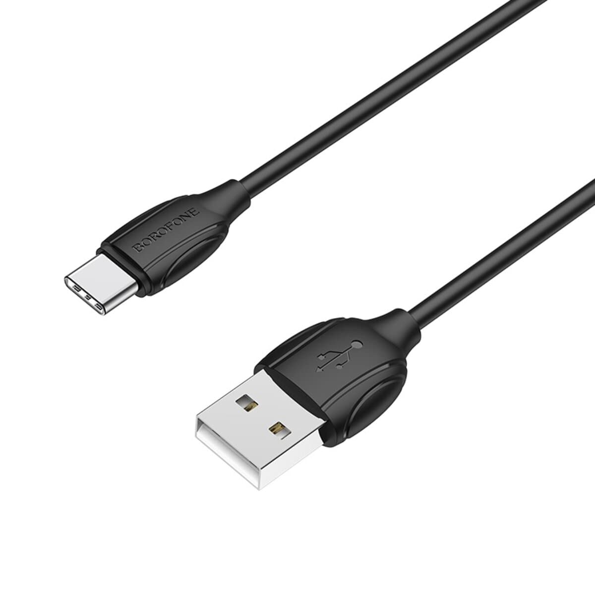 Кабель BOROFONE BX19 USB to Type-C 3A 1m PVC TPE connectors Black (BX19CB)
