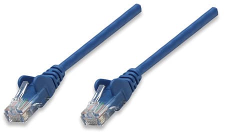 Патчкорд Intellinet 319775 UTP Cat.5e 3м Біметал ССА Blue