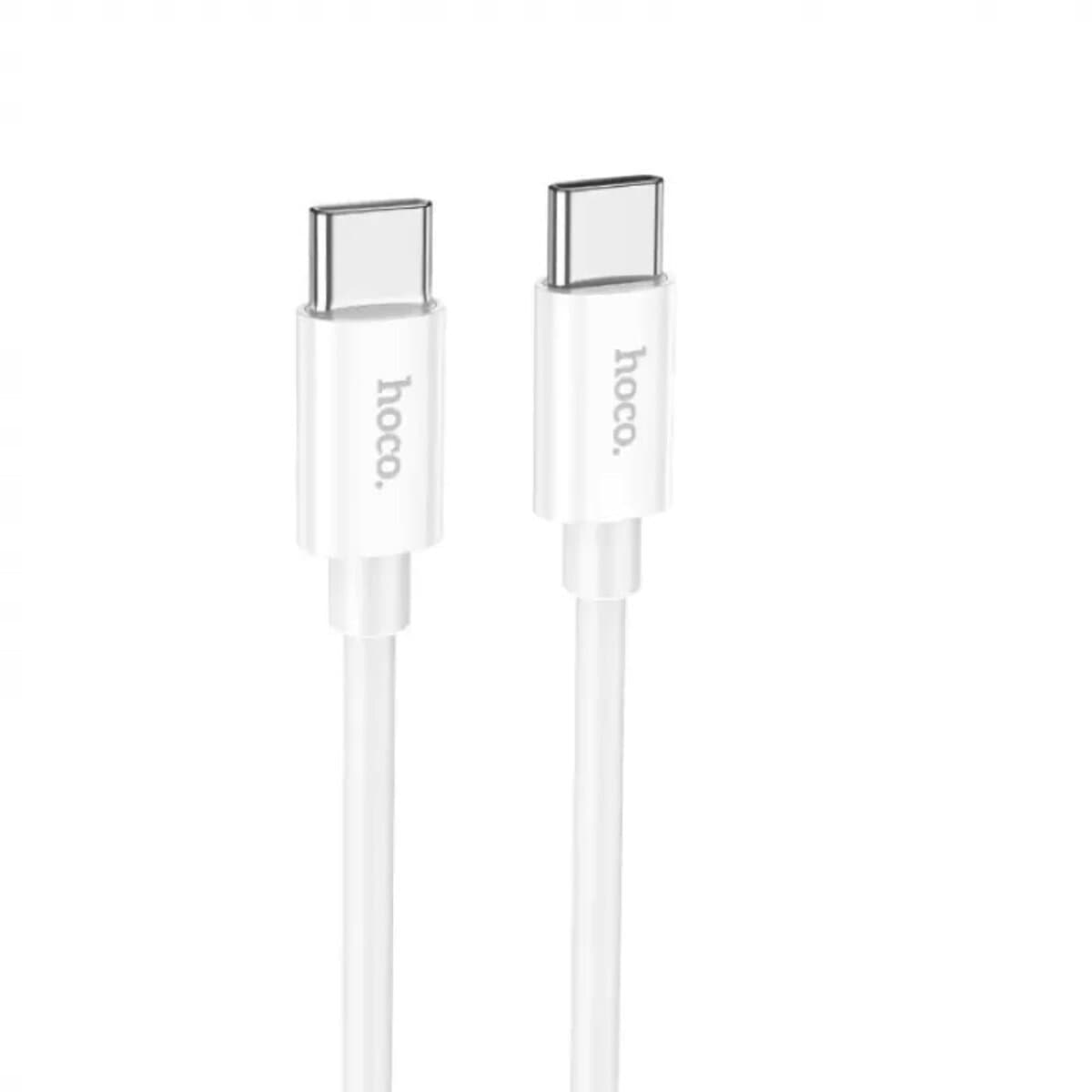 Кабель HOCO X87 Magic silicone 60W PD charging data cable for Type-C to Type-C 1m 2A White