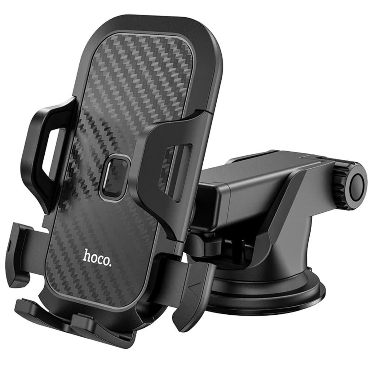 Тримач для телефона автотримач HOCO CA76 Touareg one-touch center console car holder Black