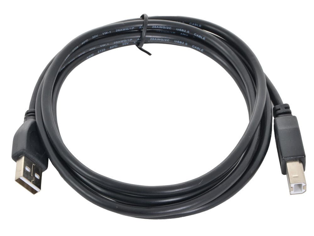 Кабель для принтера сканера USB 2.0 AM to BM 5м Black (287792)