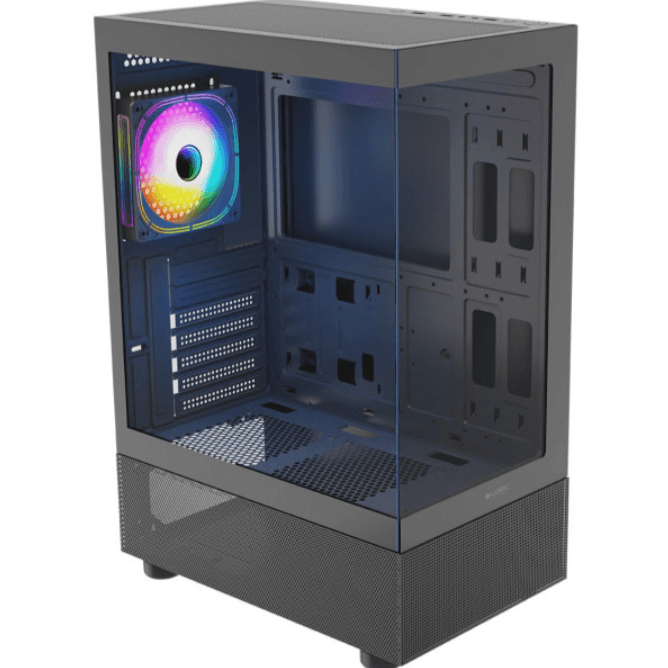 Корпус для комп'ютера LogicConcept LOOK ARGB USB 3.0x2 USB-Cx1 без БЖ ATX Black (AT-LOOK-ARGB-10-0000000-0)