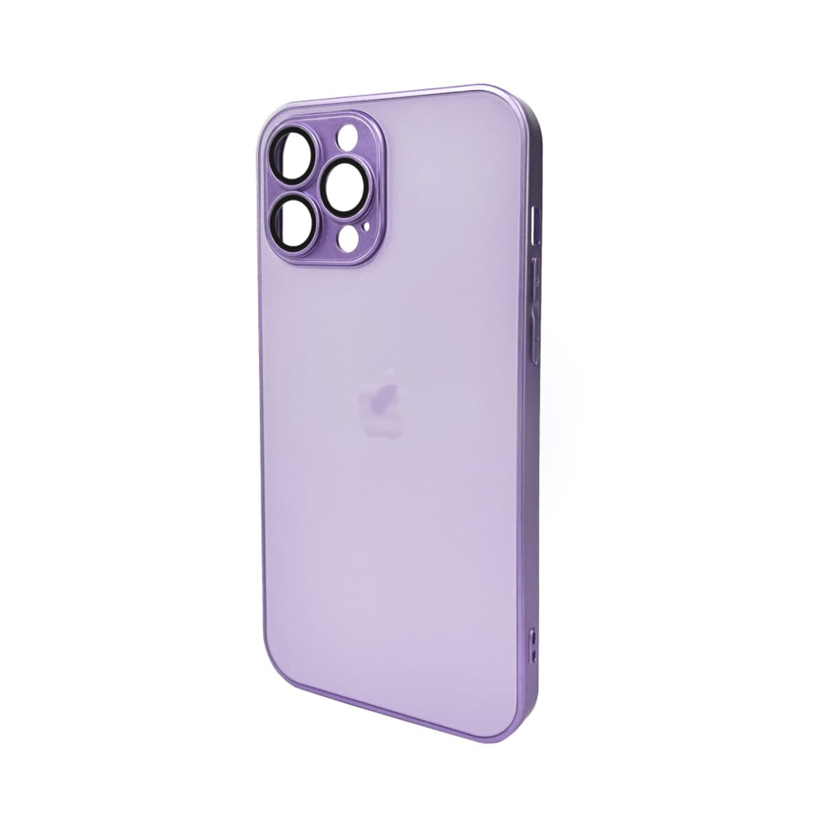 Защитный чехол-накладка AG Glass Matt Frame Color Logo для Apple iPhone 13 Pro Max Light Purple (AGMattFrameiP13PMLPurple)