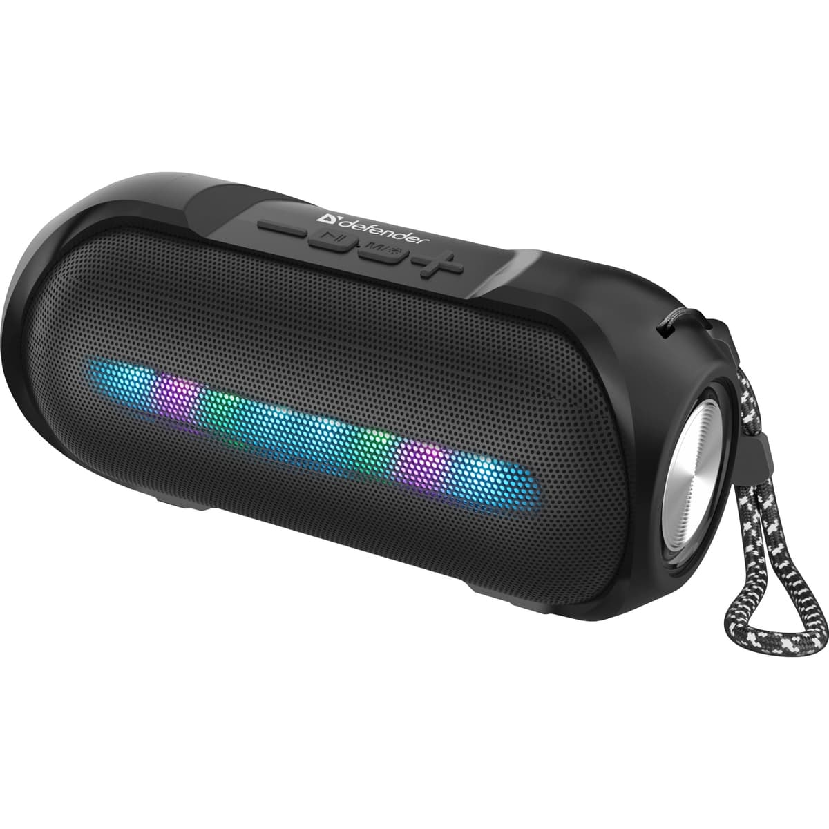 Бездротова портативна колонка Defender Enjoy S400 1.0 5Вт Light/BT5.1/FM/USB/TF/AUX Black (65399)