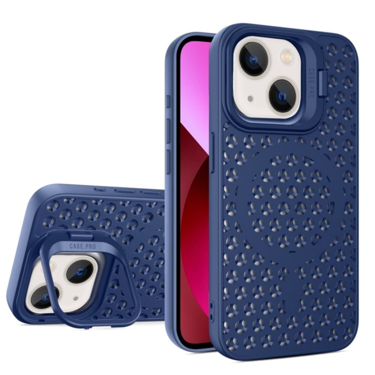 Захисний чохол-накладка Cosmic Grater Stand для Apple iPhone 13 Blue (GRASTiP13Blue)