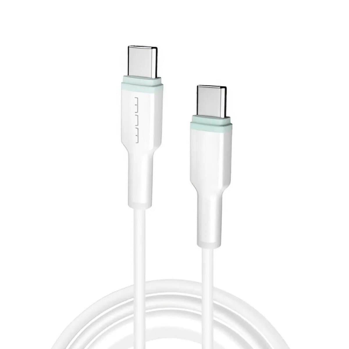 Кабель WUW-X205 Type-C to Type-C 65W 1m White (WUW-X205TCTC)
