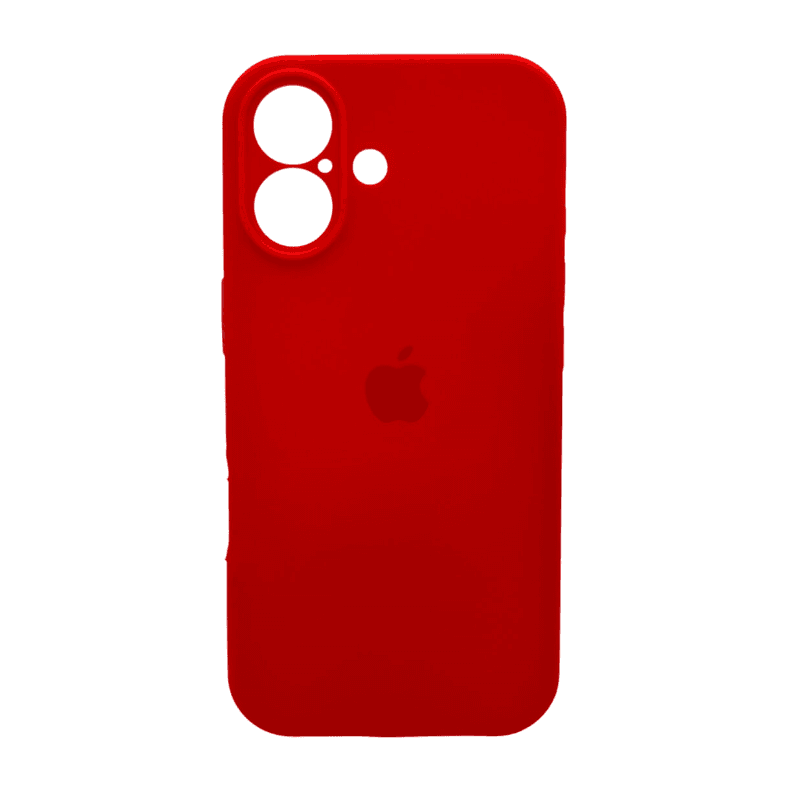 Защитный чехол-накладка Silicone Full Case AA Camera Protect для Apple iPhone 17 Red (FullAAi17-11)