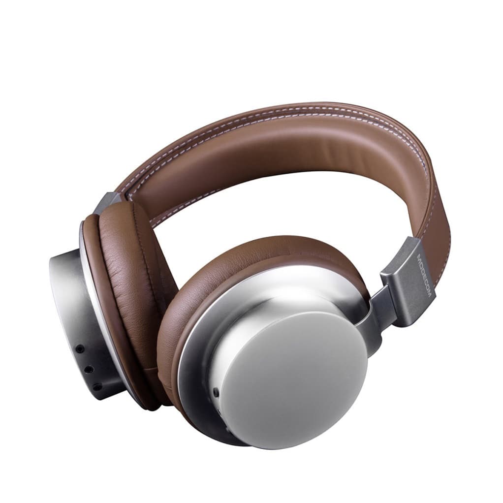 Провідні навушники з мікрофоном Modecom S-MC-1500HF HiFi sound jack 3.5 Silver-Brown