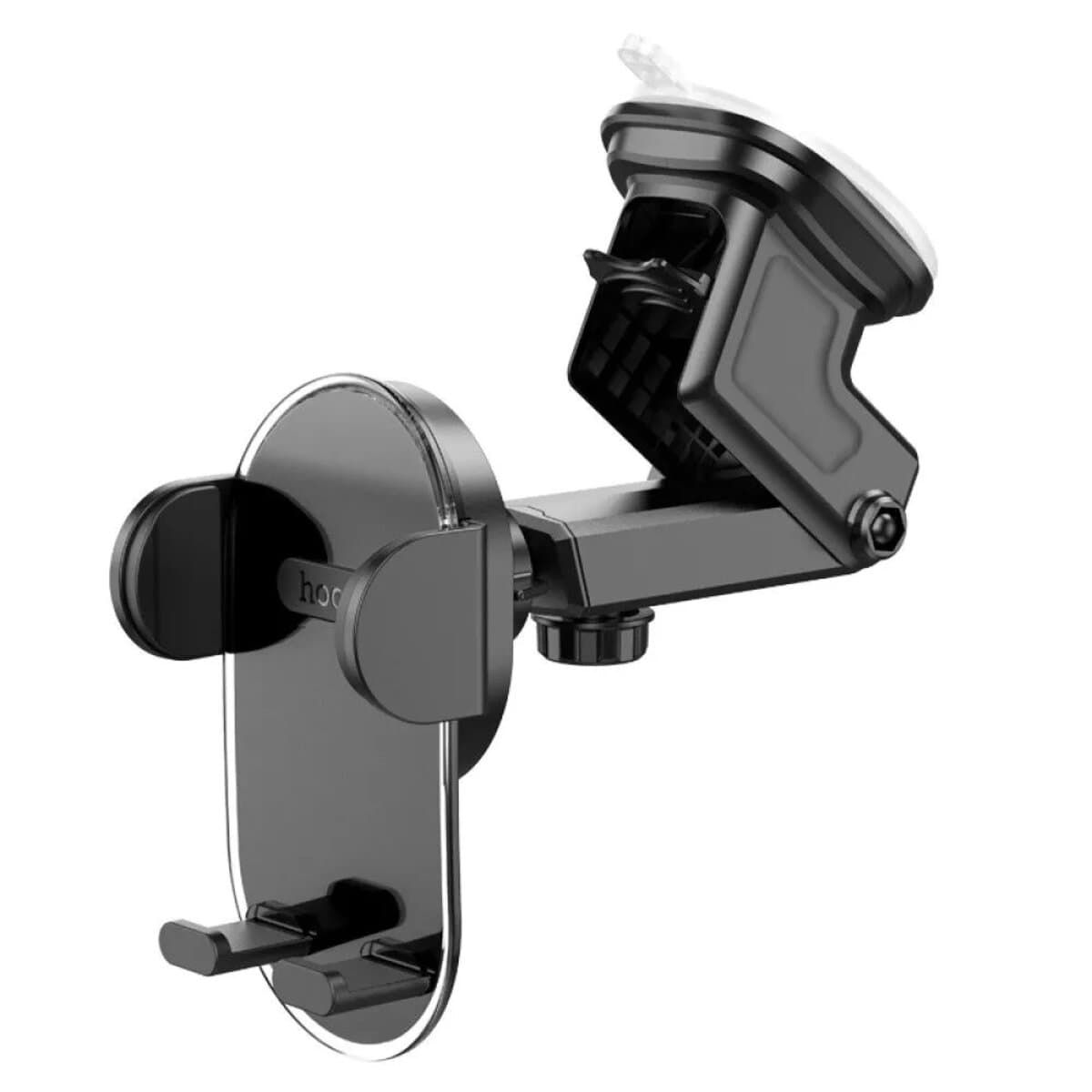 Автомобільний тримач автотримач HOCO H3 Shiny press type car holder center console Black
