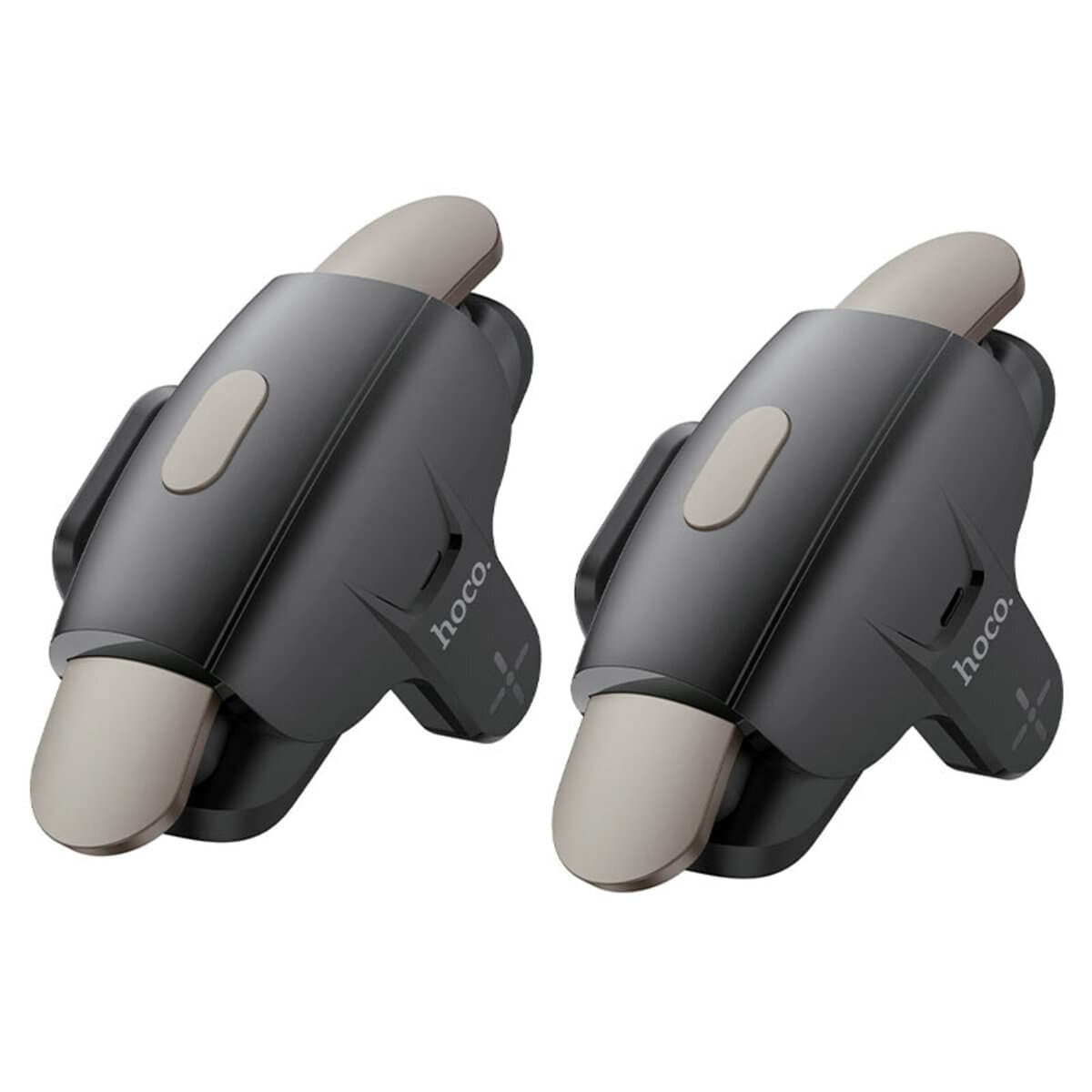 Ігровий контролер тригери HOCO GM6 Wild wolf pulse mobile game button Black-Grey