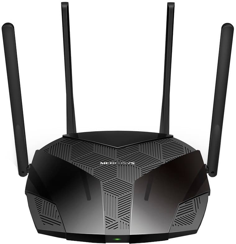 Маршрутизатор роутер WiFi Mercusys MR70X AX1800 3xGE LAN 1xGE WAN MU-MIMO OFDMA Black (MR70X)