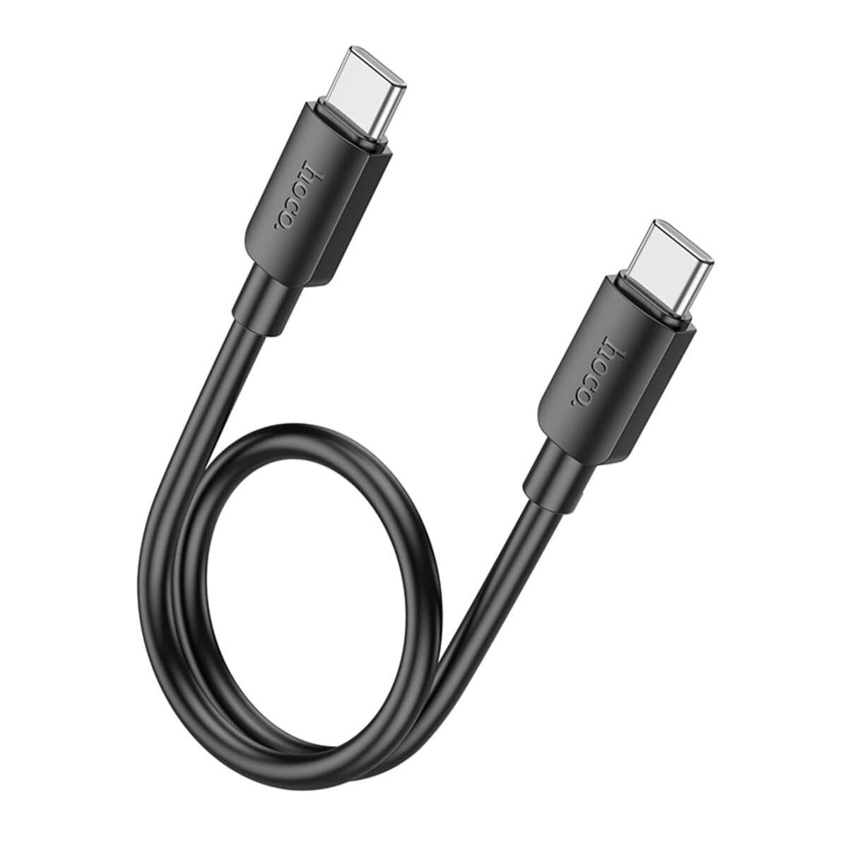 Кабель HOCO X96 Hyper 60W fast charging data cable Type-C to Type-C 25см 3A Black