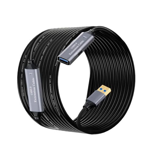 Активный кабель удлинитель репитер USB 3.0 USB M to USB F + Type-C 10м Black (799190)