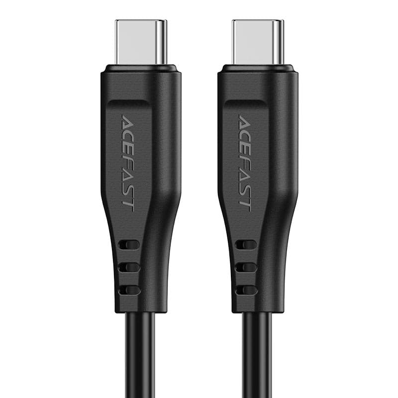 Кабель ACEFAST C3-03 Type-C to Type-C 3A 60W 1.2m TPE connectors Black