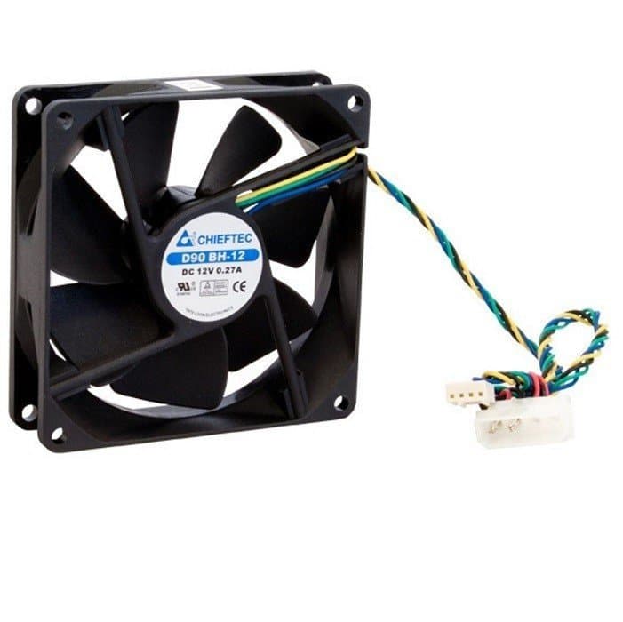 Вентилятор кулер для корпусу 120мм Chieftec AF-1225PWM Black