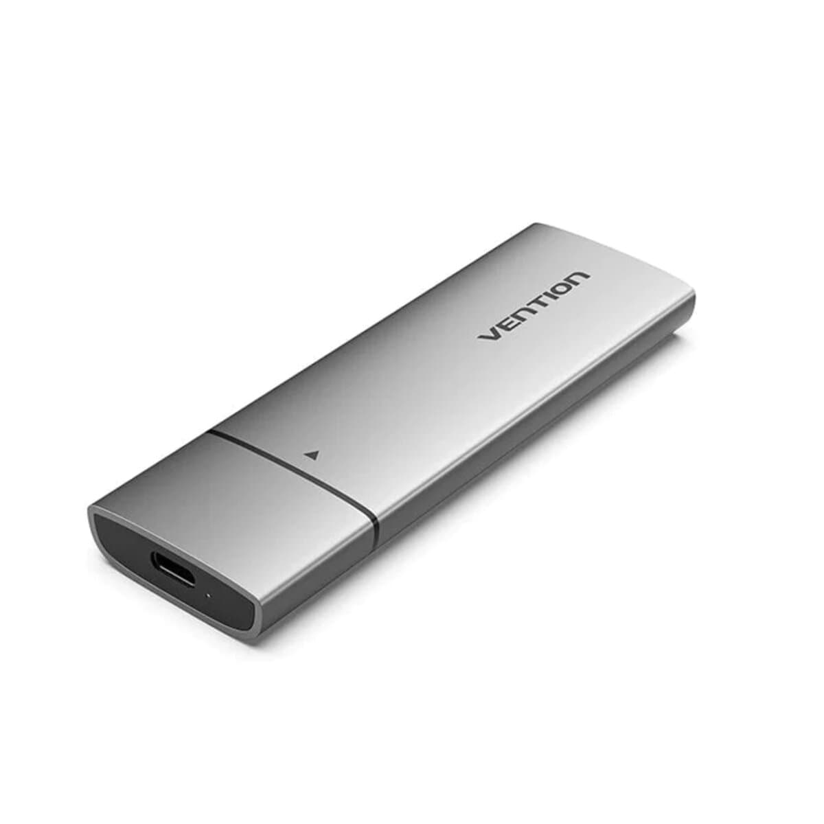 Зовнішня кишеня для SSD Vention M.2 NGFF SSD Enclosure USB 3.1 Gen 1-C Gray Aluminum Alloy Type (KPEH0)