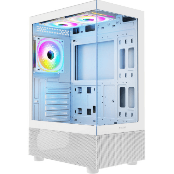Корпус для комп'ютера LogicConcept LOOK ARGB USB 3.0x2 USB-Cx1 без БЖ ATX White (AT-LOOK-ARGB-20-0000000-0)