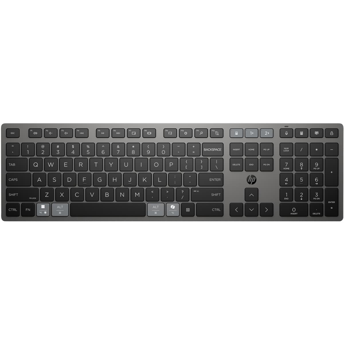 Бездротова клавіатура HP 720 Multi-Device Rechargeable Bluetooth Black-Grey (9T5B1AA)