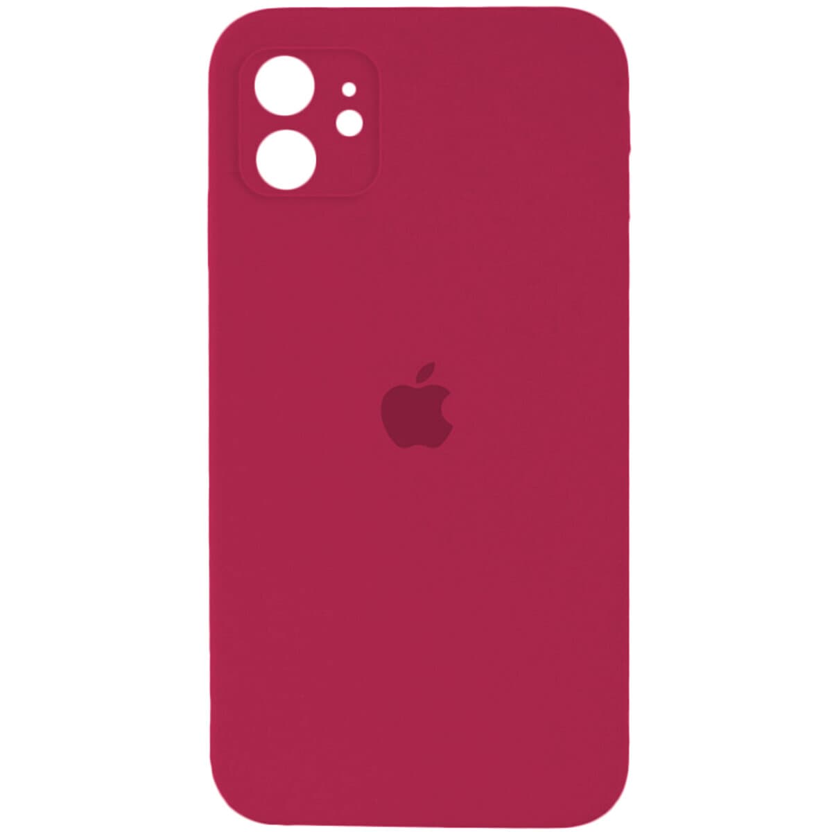 Защитный чехол-накладка Silicone Full Case AA Camera Protect for Apple iPhone 12 Maroon (FullAAi12-35)