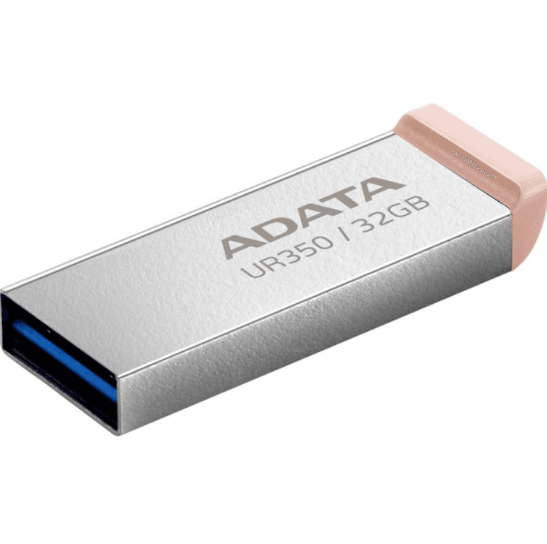Флеш пам'ять флешка A-DATA UR 350 32Gb USB 3.2 Silver-Beige (UR350-32G-RSR/BG)