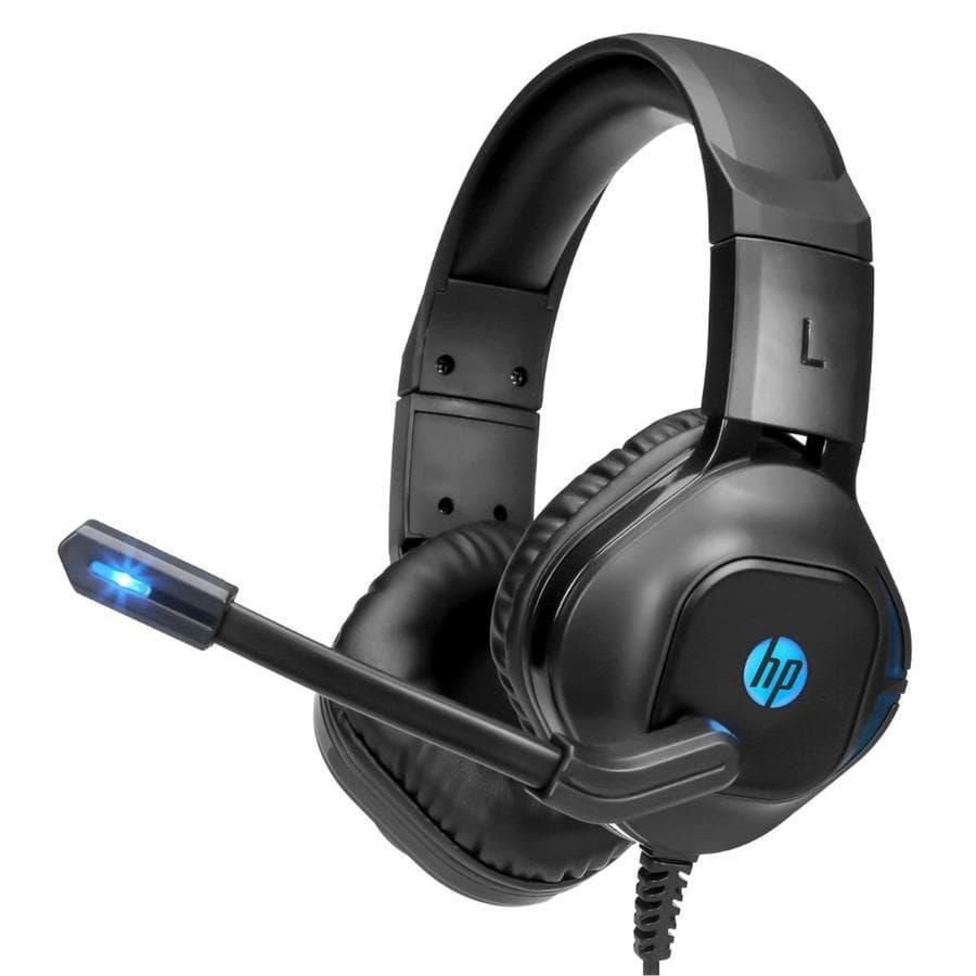 Проводные игровые наушники с микрофоном HP DHE-8002 Gaming jack 3.5 LED Black