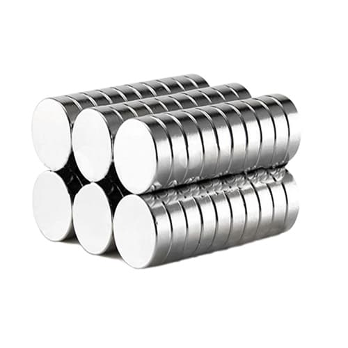 Комплект сильних круглих сильних неодимових магнітів 15x3мм N35 10шт Silver (534872)